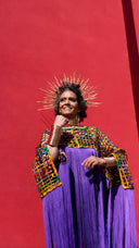 Makeda, Queen of Sheba Royal Fringe Cape/Cover-up