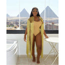 Queen Ankara Laced /Laticed Long Fringe Cape