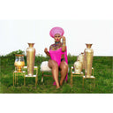 Queen Ankara Laced /Laticed Long Fringe Cape