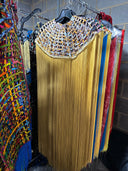Queen Ankara Laced /Laticed Long Fringe Cape