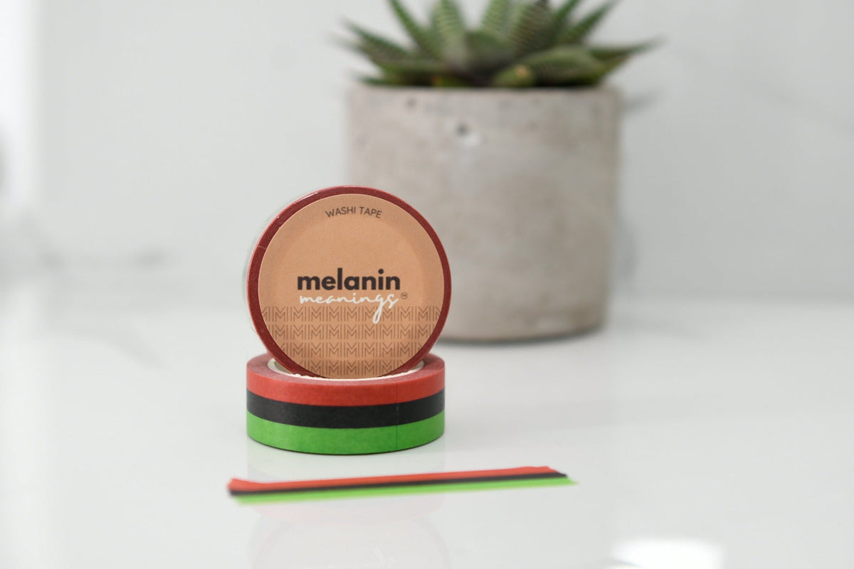 Red, Black and Green Flag Washi Tape
