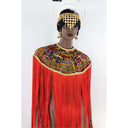 Queen Ankara Laced /Laticed Long Fringe Cape