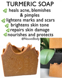 Turmeric + Vitamin C Even skin tone Bar Soap — 2 thick Bars