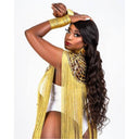 Queen Ankara Laced /Laticed Long Fringe Cape