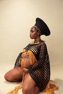 Makeda, Queen of Sheba Royal Fringe Cape/Cover-up