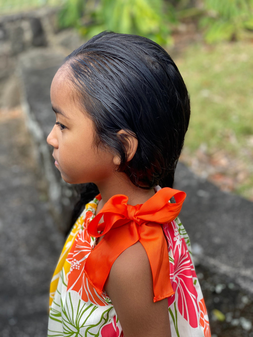 Coradorables GIRLS Groovy Hibiscus Signature Ribbon Dress