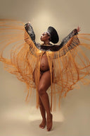 Makeda, Queen of Sheba Royal Fringe Cape/Cover-up