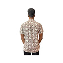 Cora Spearman Hawaii MENS BROWN TRIBAL S/S "Kalani" Aloha Shirt