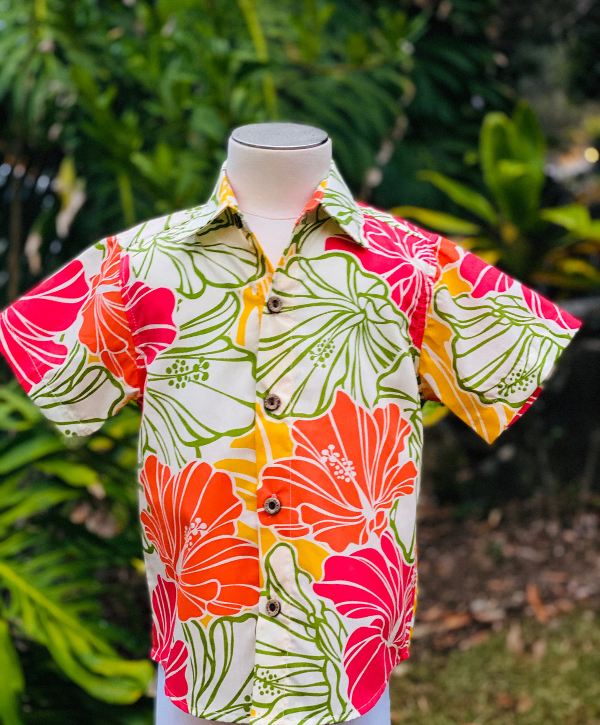 Coradorables BOYS Groovy Hibiscus S/S "Kalani" Aloha Shirt