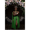 Queen Ankara Laced /Laticed Long Fringe Cape