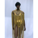 Queen Ankara Laced /Laticed Long Fringe Cape
