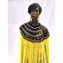 Queen Ankara Laced /Laticed Long Fringe Cape