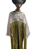 Makeda, Queen of Sheba Royal Fringe Cape/Cover-up