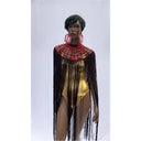 Queen Ankara Laced /Laticed Long Fringe Cape