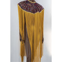 Queen Ankara Laced /Laticed Long Fringe Cape