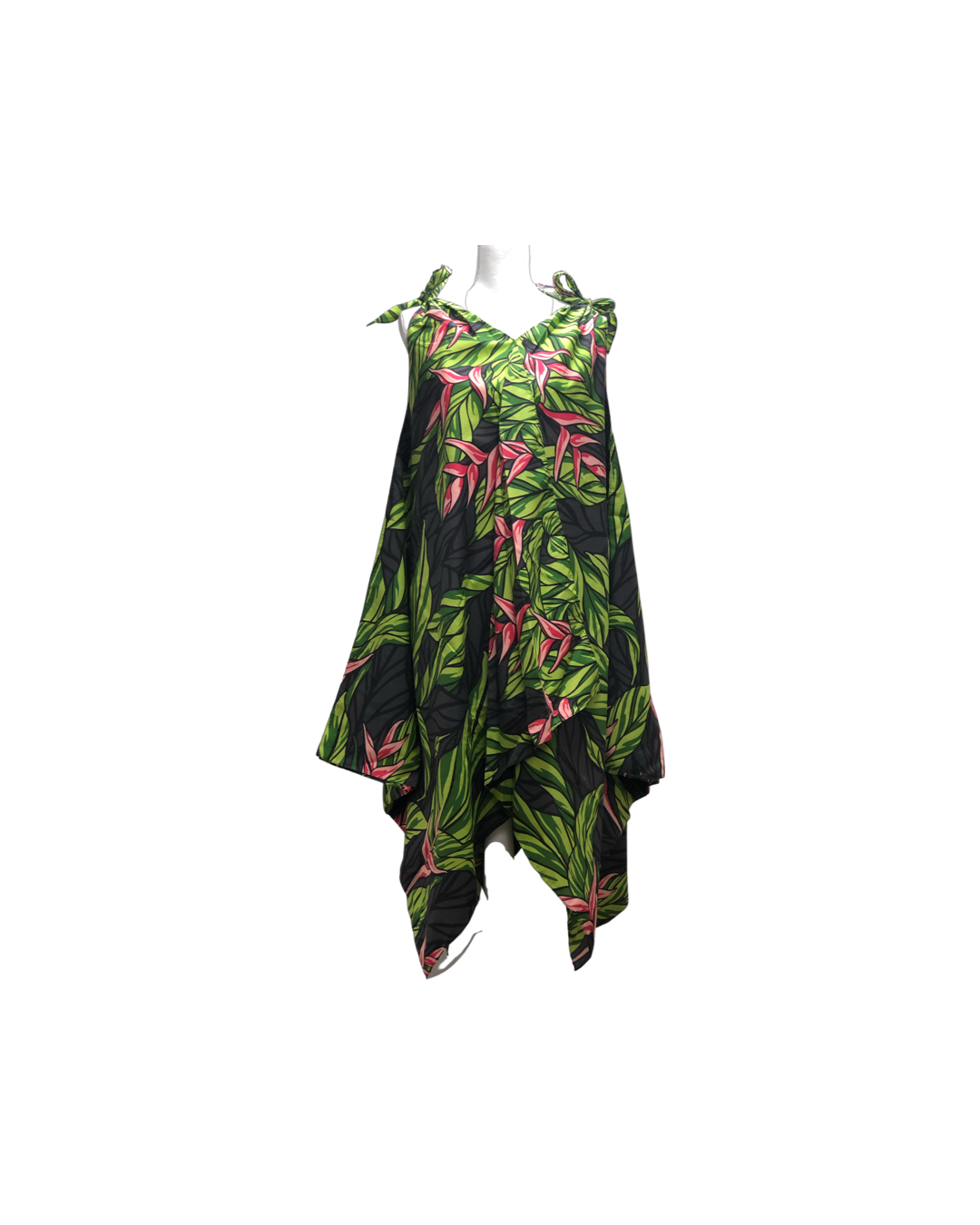 Cora Spearman Hawaii WOMENS Black Ginger Handkerchief Dress