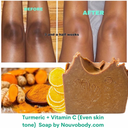 Turmeric + Vitamin C Even skin tone Bar Soap — 2 thick Bars