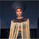 Queen Ankara Laced /Laticed Long Fringe Cape