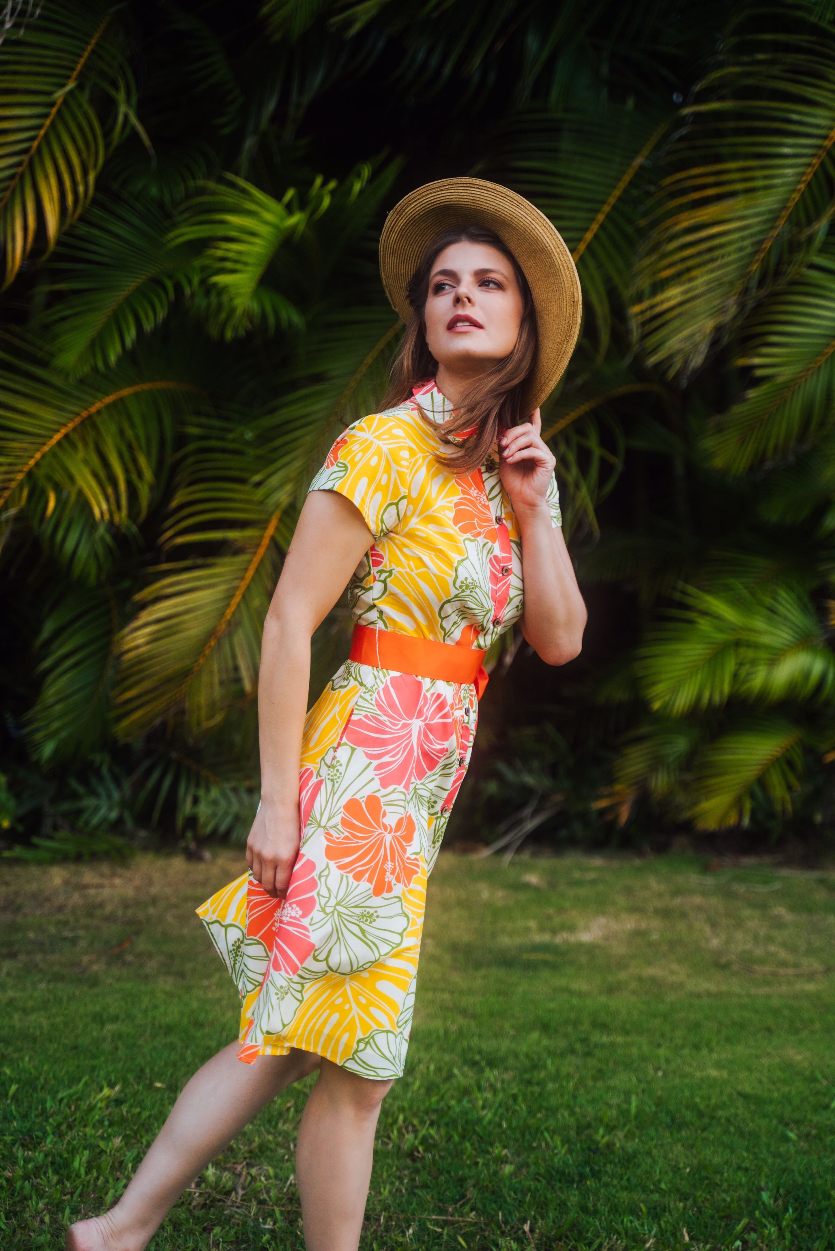 shirt dress hawaii Aloha Shirt Dress ~ Mahi'ai Kalo X Wai