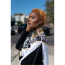 Queen Ankara Laced /Laticed Long Fringe Cape