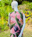 Cora Spearman Hawaii WOMENS Birds Of Paradise Mauve Asymmetrical Top 