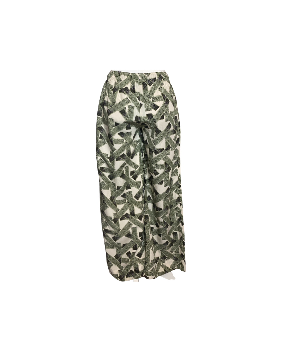 Cora Spearman Hawaii WOMENS Green Tribal Wide Leg Pant