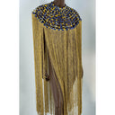 Queen Ankara Laced /Laticed Long Fringe Cape