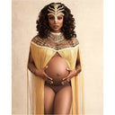 Queen Ankara Laced /Laticed Long Fringe Cape