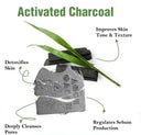 Activated charcoal Detox Bar Soap — 2 thick Bars