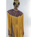 Queen Ankara Laced /Laticed Long Fringe Cape