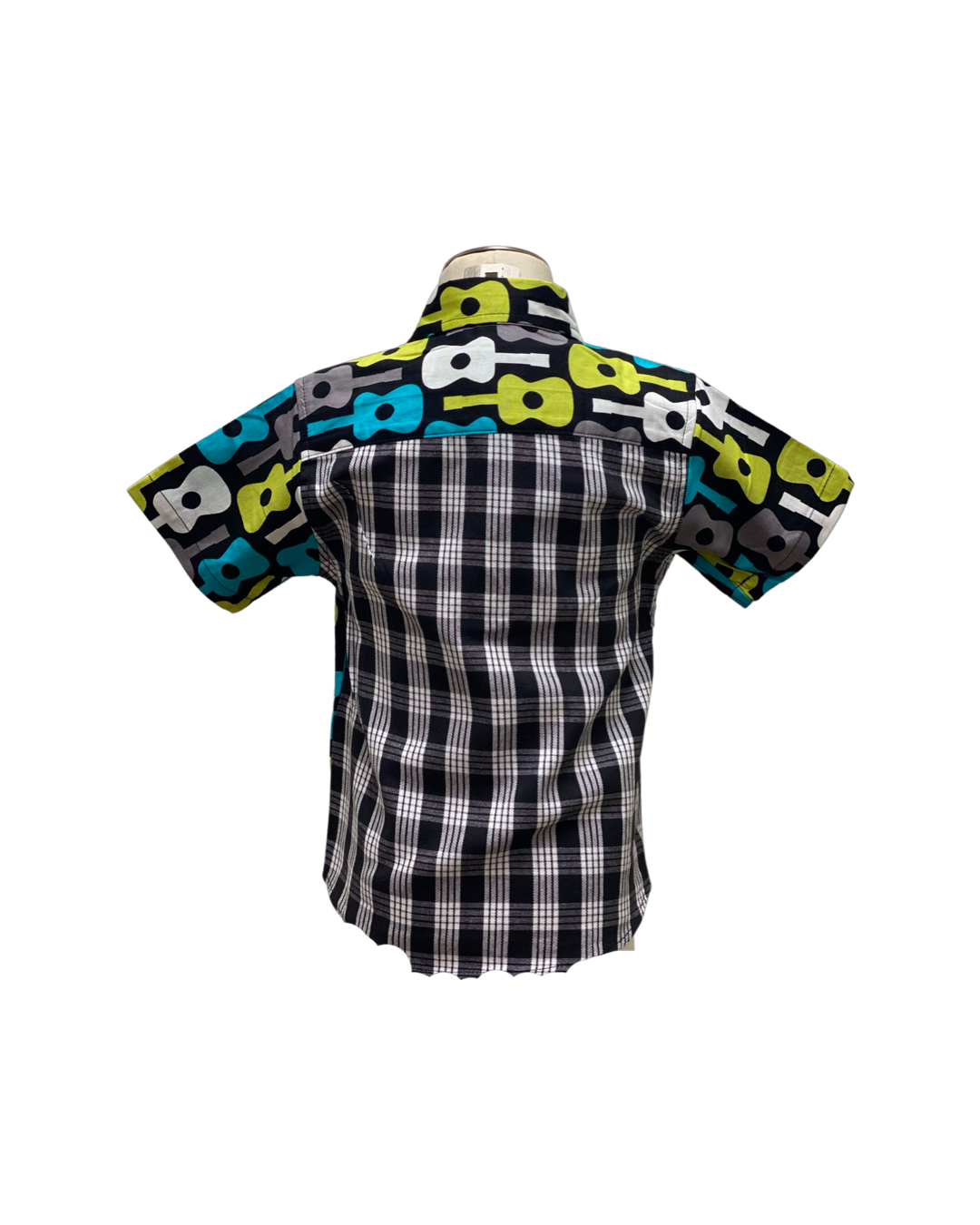 Cora Spearman Hawaii MENS UKULELE/PALAKA S/S "Kalani" Aloha Shirt
