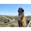 Queen Ankara Laced /Laticed Long Fringe Cape