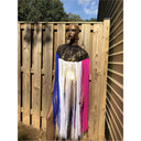 Queen Ankara Laced /Laticed Long Fringe Cape