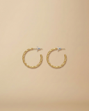 Imani Brass Hoops