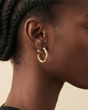 Imani Brass Hoops