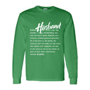 I AM HIM — Husband Definition | White Ink | Long Sleeve Tee | Definitions of HIM Collection