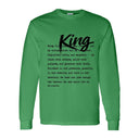 I AM HIM — King Definition | Black Ink | Long Sleeve Tee | Definitions of HIM Collection