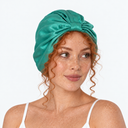 Organic Silk Hair Bonnet Jade Green
