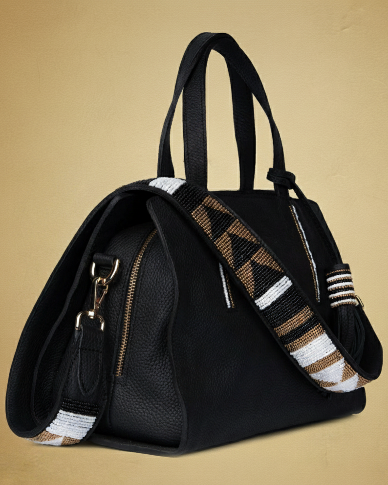 Kate Beaded Leather Bag