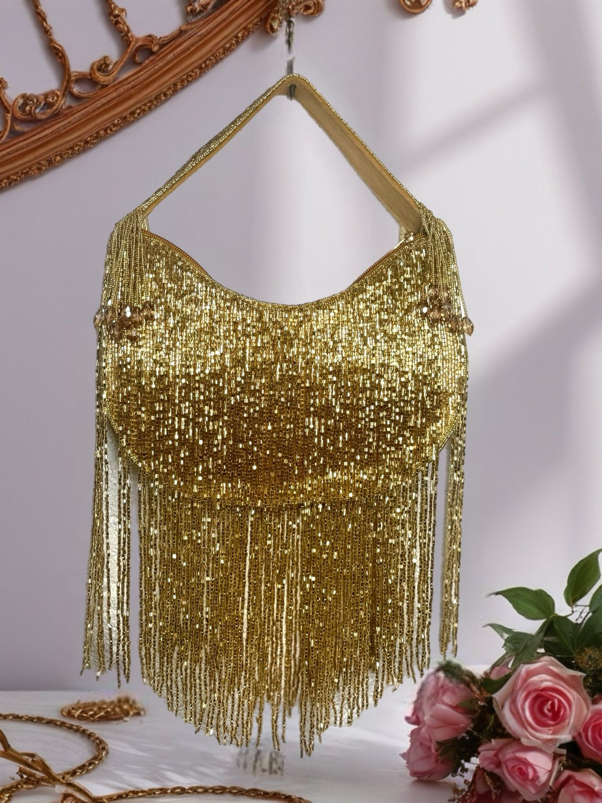 Kosua Beaded Tassel Bag