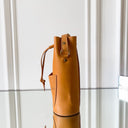 Leather Bottle Tote with Pocket