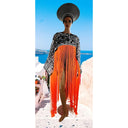 Makeda, Queen of Sheba Royal Fringe Cape/Cover-up
