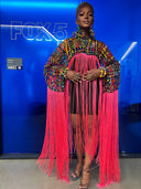 Makeda, Queen of Sheba Royal Fringe Cape/Cover-up