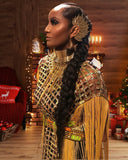 Makeda, Queen of Sheba Royal Fringe Cape/Cover-up