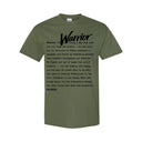 I AM HIM — Warrior Definition | Black Ink | T-Shirt | Definitions of HIM Collection