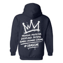 I AM HIM — King Anointed | White Ink | Pullover Hoodie | King Collection