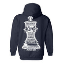 I AM HIM — King's Gambit | White Ink | Pullover Hoodie | King Collection