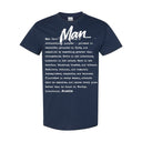 I AM HIM — Man Definition | White Ink | T-Shirt | Definitions of HIM Collection