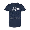 I AM HIM — King Definition | White Ink | T-Shirt | Definitions of HIM Collection