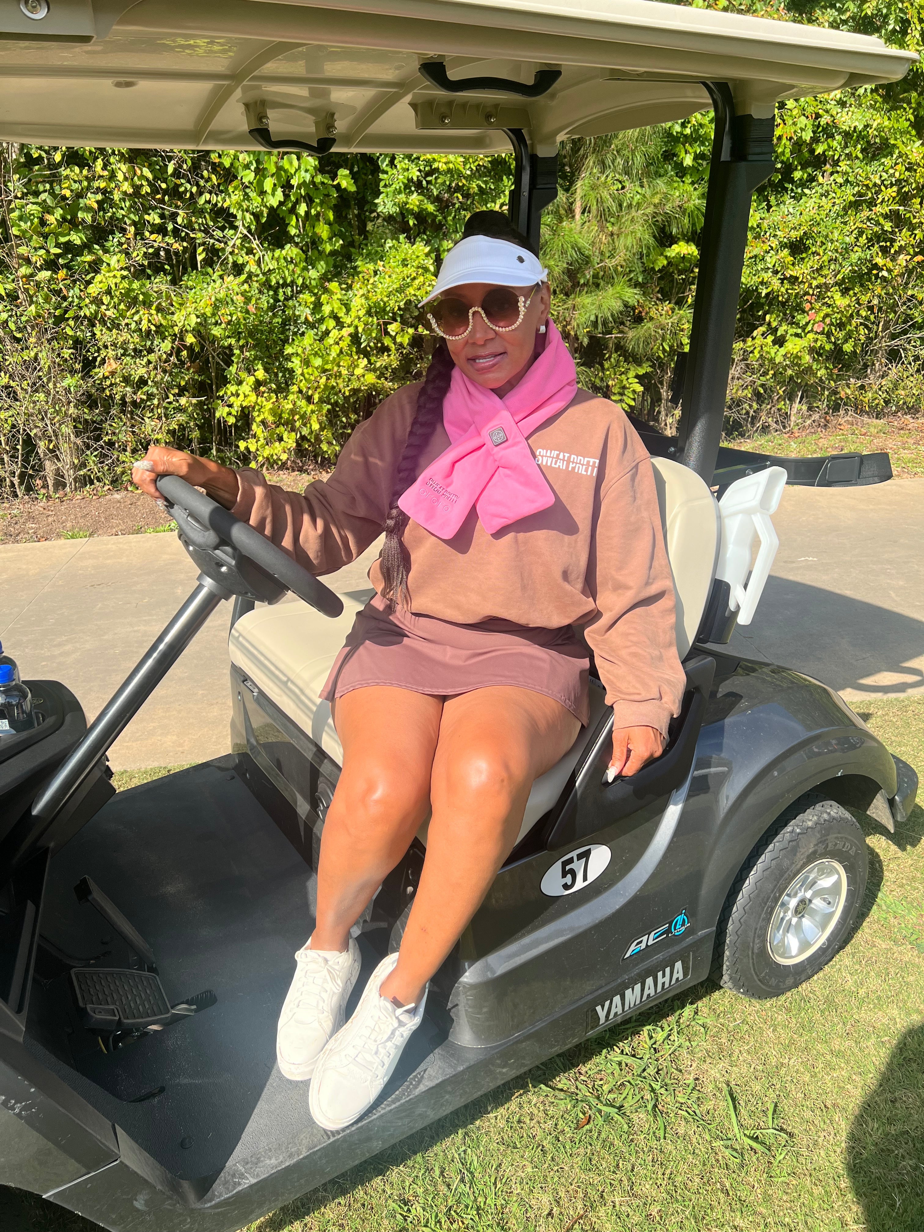 Sweat Pretty Heated Breast Cancer Awareness Scarf